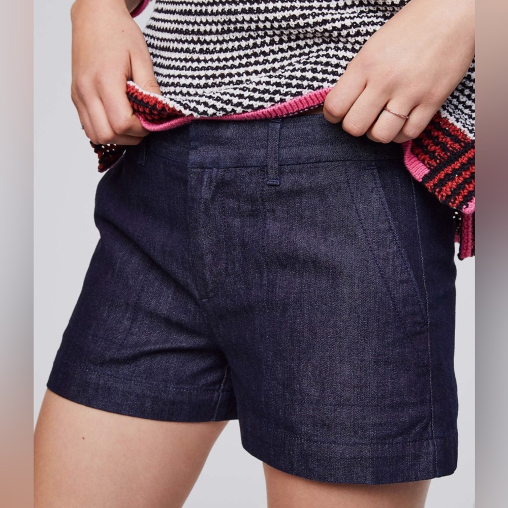 LOFT Dark Denim Casual Shorts